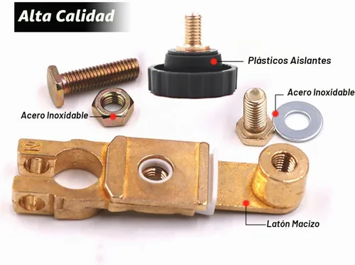 Vista 3 de Interruptor de desconexión de batería de poste superior - Interruptor de corte de batería de desconexión rápida para automóvil, camión, marina, casa