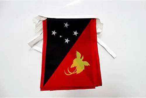 Vista 218 de Guatemala 19.7 ft BUNTING Flag 20 banderas 9'' x 6'' - Banderas de cuerda guatemalteca 5.9 x 8.3 in - AZ FLAG