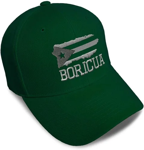Vista 24 de Gorras de béisbol personalizadas para hombres y mujeres, bordadas con mapa de la isla de Puerto Rico, bandera C, sombreros de béisbol para hombre