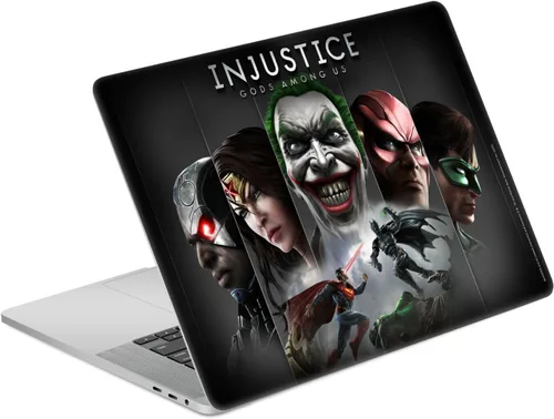 Vista 7 de Head Case Designs Calcomanía de vinilo con licencia oficial de Injustice Gods Among Us Joker Key Art compatible con MacBook Pro de 16 pulgadas A2141