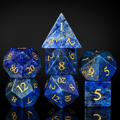 Vista 35 de UDIXI Juego de dados de vidrio prisma, 7 dados de vidrio arcoíris esmerilado para juegos de mesa RPG (prisma arenado)