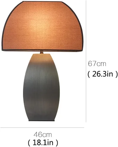 Vista 2 de Bedside Table Lamp Simple Metal Bedside Lamp Modern Bedroom Bedside Lamp Stylish Home Living Room Study Room Decorative Table Lamp Bedside Lamps