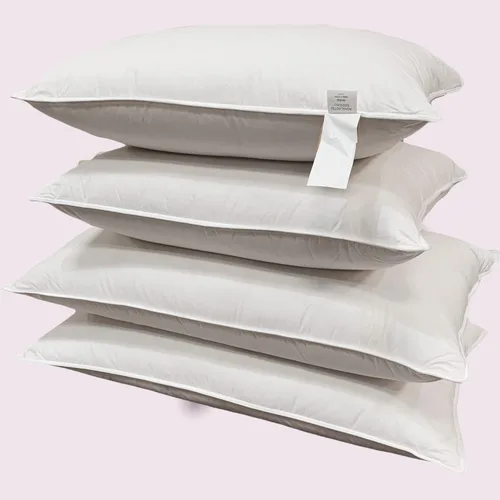 Vista 5 de Royal Tradition Almohada de plumón (suave) tamaño King, color blanco, funda de 100% algodón con 500 hilos, 750 rellenos de potencia, 39 onzas