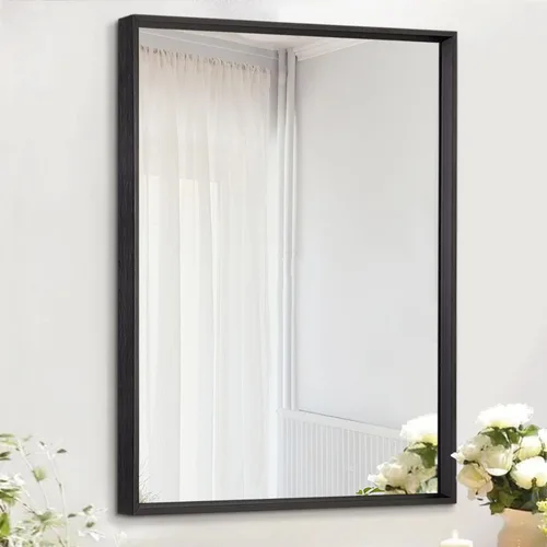Vista 11 de AAZZKANG Espejo de Pared Rectangular con Marco de Metal Montado en la Pared Espejo Decorativo Moderno para Dormitorio Baño Tocador Espejos Vertical