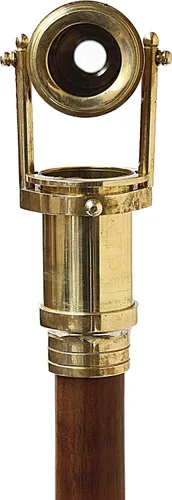 Vista 9 de Bastón de madera con telescopio vintage, bastón de madera auténtico con mango de latón, diseño telescópico único, estudio de utilería de película