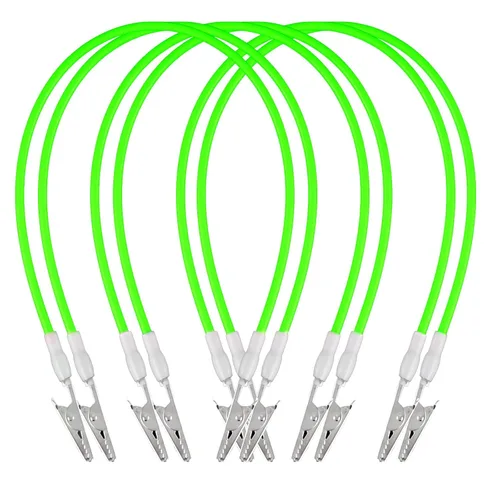 Vista 6 de 6 clips de silicona flexibles de grado médico dental, lavables en autoclave para servilletas, envueltos individualmente, con cocodrilo de acero