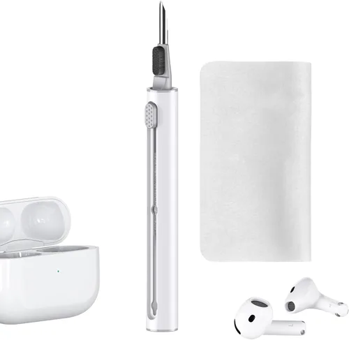 Vista 13 de 【1 Paquete】Kit de Limpieza para Auriculares Apple Airpods 4, Kit de Limpieza en Forma de Bolígrafo con Cepillo Suave y Herramienta de Esponja
