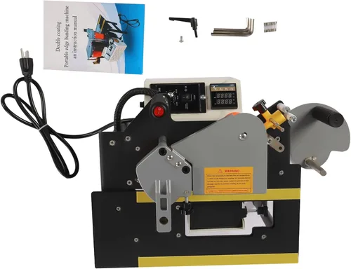 Vista 6 de LOYALHEARTDY Máquina de bandas de borde para carpintería Máquina de bandas de borde de pegado automático portátil de dos lados para industria