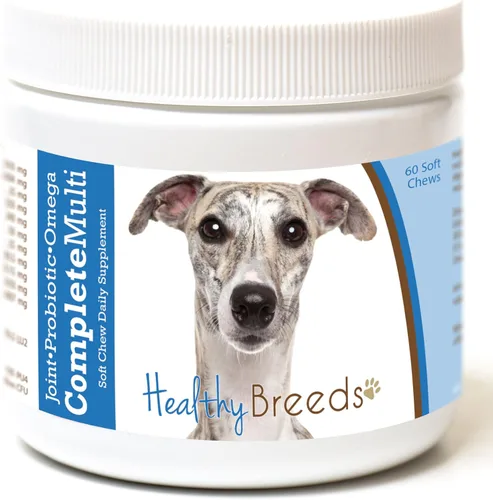 Vista 384 de Healthy Breeds Cavalier King Charles Spaniel - Multivitamínico todo en uno, completo con probióticos, glucosamina, condroitina y omegas, 60