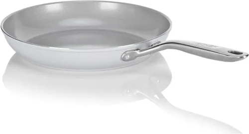 Vista 13 de TECHEF - CeraTerra - Sartén antiadherente de cerámica (sin PTFE, PFAS ni PFOA), apta para lavavajillas, mango de acero inoxidable, lista