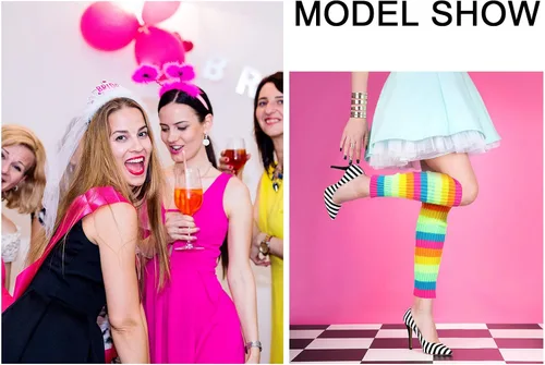 Vista 5 de SATINIOR Calcetines de punto para mujer, de los años 80, de ganchillo, acanalados, para accesorios de fiesta