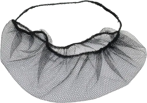 Vista 6 de 100 redes protectoras desechables de nailon para barba, sin látex (marrón), Marrón