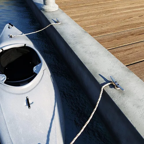 Vista 7 de Tacos de muelle de 6 pulgadas Hierro fundido galvanizado resistente a la intemperie para barcos de 6 pulgadas para muelle marino o decoración