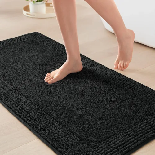 Vista 21 de Madison Park Esplendor - Alfombra reversible 100% algodón copetudo para baño de calidad hotelera de lujo con pelo medio, 3000 GSM, absorbente