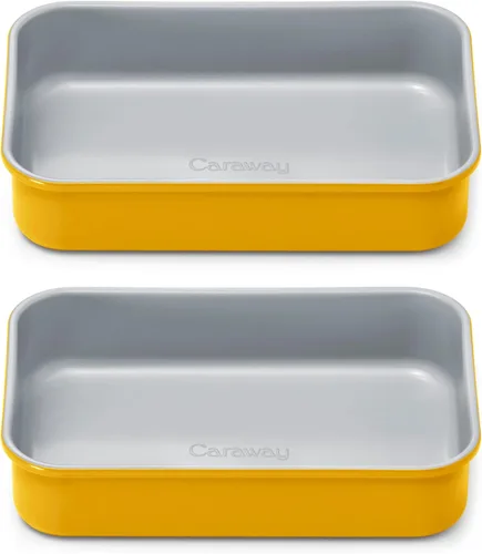 Vista 29 de Caraway Sartén rectangular de cerámica antiadherente de 9 x 13 pulgadas, revestimiento de cerámica naturalmente resbaladizo, no tóxico, libre