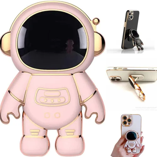 Vista 6 de Funda para Motorala Razr 2024/2025 con soporte de astronauta oculto, Razr 2024, funda para teléfono con parte trasera de policarbonato esmerilado