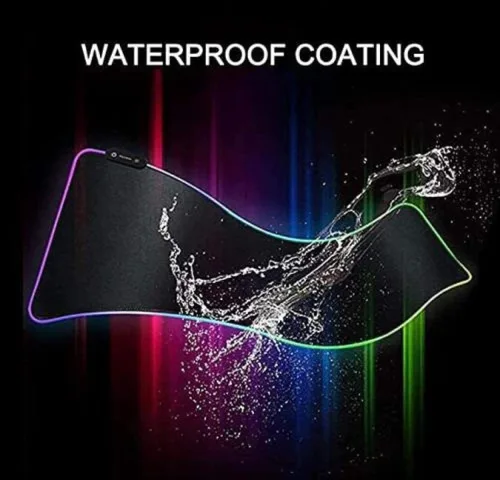 Vista 4 de Mouse Pads Stray Dogs RGB Mousepad Anime Backlight Deskpad Pc Luminous Cute Mouse Pad Gaming with Wire Backlit Mat 300X700X4MM