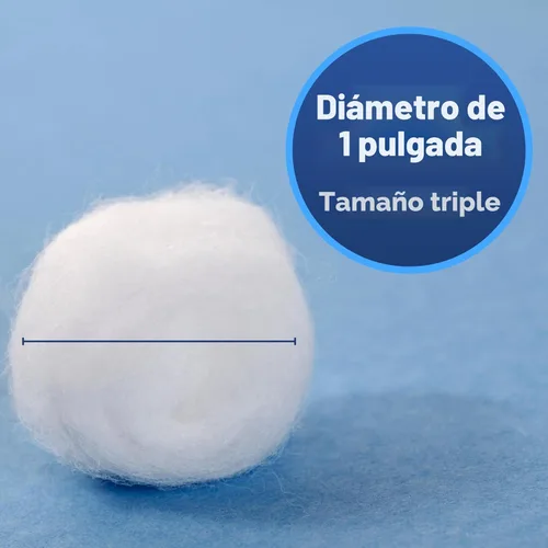 Vista 3 de Amazon Basics Bolas de algodón para el cuidado de la piel, 200 unidades (anteriormente Solimo)