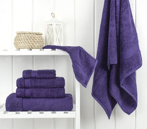 Vista 365 de Cotton Paradise 100% Cotton Turkish Washcloth Set for Bathroom, 4 Piece Soft Absorbent Small Hand Face Towels Wash Rags, Lilac
