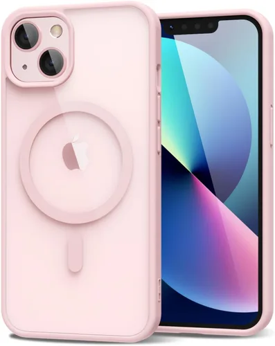 Vista 87 de oakxco para iPhone 13 Mini/ 12 Mini Funda transparente magnética compatible con Magsafe, delgada, transparente, no se pone amarilla, híbrida, Verde