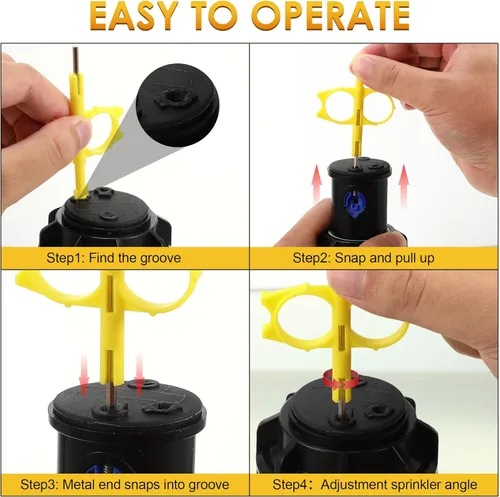 Vista 4 de Paquete de 5 herramientas de aspersor rotativas compatibles con Hunter PGP Ultra Rociador Cabeza Rotor Herramienta de ajuste de llave de cabezal