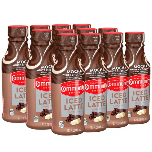 Vista 10 de Community Coffee Pralinés de Caramelo y Crema Café con Leche Helado Listo para Beber, Botella de 13.7 Onzas (Paquete de 1)