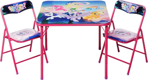 Vista 23 de Marvel Avengers - Juego de mesa y silla de actividades para niños de 3 piezas, mesa cuadrada con 2 sillas plegables, muebles temáticos