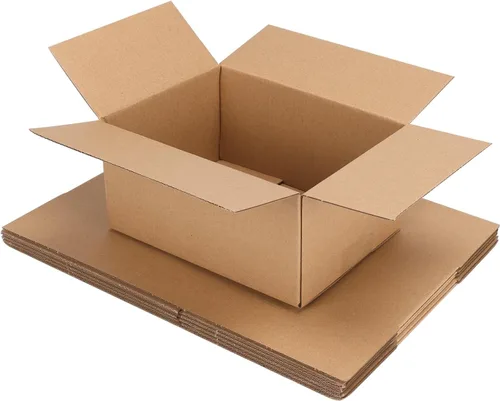 Vista 21 de Cajas de envío ZBEIVAN, 4x4x4 pulgadas de cartón corrugado, cajas pequeñas de embalaje Kraft para mudanzas y envíos, paquete de 6