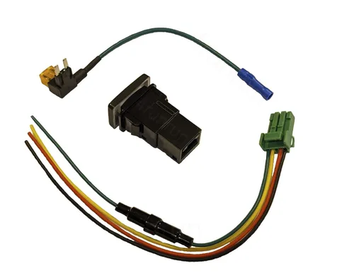 Vista 8 de Interruptor de luz Raptor compatible con 5ª generación 4Runner azul pulsador 1.260 in y fusible grifo