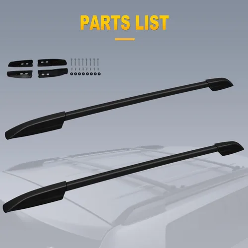 Vista 7 de OCPTY Rieles laterales para portaequipajes para Toyota Highlander 2008 2009 2010 2011 2012 2013 barras de carga para bolsa de transporte de carga