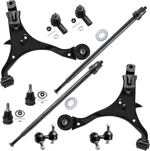 Vista 807 de Detroit Axle - Kit de suspensión delantera de 10 piezas para Hyundai Accent 2006-2011, 2 brazos de control inferiores, 4 barras de acoplamiento