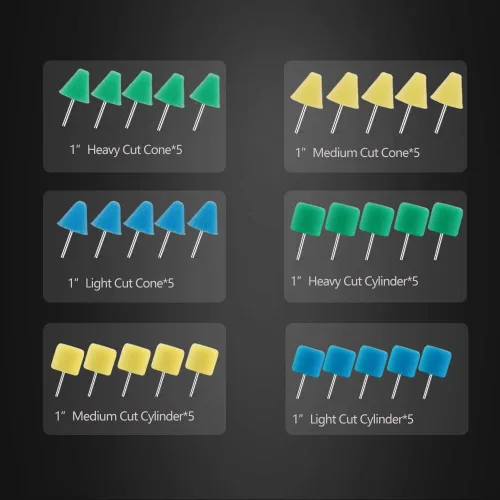 Vista 3 de Mini Buffing Polishing Pads, 30Pcs Mini Detail Polishing balls Use On Rotary Tools,Cordless electric drill, Small area Polisher Tool for Tight Area