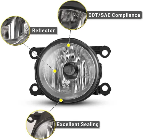 Vista 3 de AUTOWIKI Lámparas antiniebla compatibles con Nissan Xterra Pathfinder Frontier compatible con Titan/Titan XD Armada Driver Passenger Reemplazo