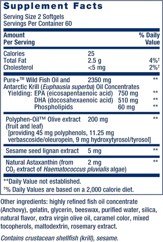 Vista 3 de Life Extension Aceite de pescado Super Omega-3 Plus EPA/DHA, lignanos de sésamo y vitamina D3 125 mcg (5000 UI), salud ósea, rendimiento cerebral