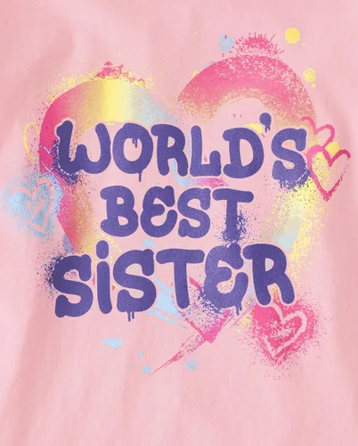 Vista 2 de The Children's Place girls Flower Unicorn Long Sleeve Graphic Tee