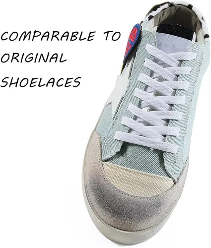 Vista 2 de VSUDO - 2 pares de cordones planos para zapatillas, cordones planos, para tenis