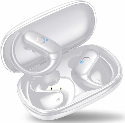 Vista 10 de xiwxi Auriculares Inalámbricos Bluetooth, Auriculares Sobre la Oreja para Deporte con Sonido de Graves Profundos, Auriculares de 60 Horas