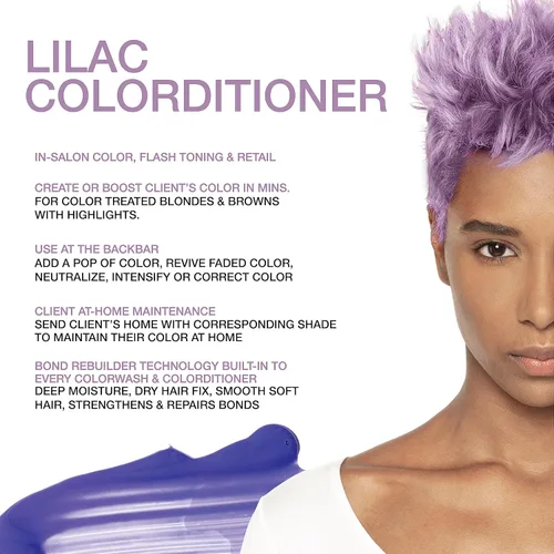 Vista 67 de Celeb Luxury Color Depositing Conditioner - Color Refresher with Bondfix Bond Rebuilder, Viral and Gem Lites, Pairs with Colorwash