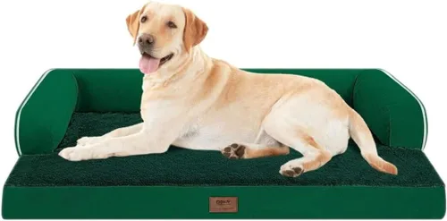 Vista 9 de Cama ortopédica impermeable para perros pequeños, cama para perros de tamaño mediano, cómoda cama para mascotas y gatos con lados, funda extraíble