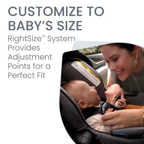 Vista 5 de Britax Willow SC - Asiento infantil para automóvil, asiento de automóvil orientado hacia atrás con base alpina, tecnología ClickTight, sistema