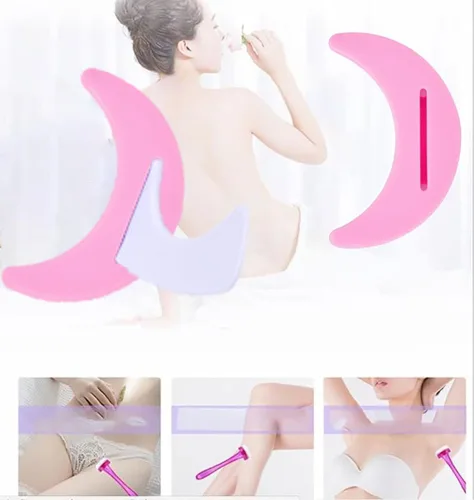Vista 4 de Bikini Privados Plantilla de Afeitado Pubic Hair Trimmer Stencil Bikini Razor Trimmer Área Privada Estilo Forma Herramienta Bikini Trimmer Afeitadora