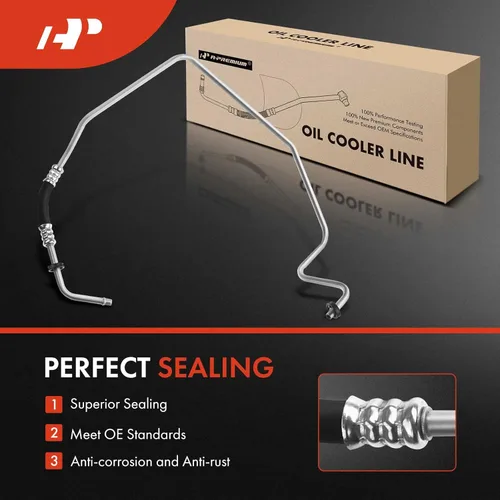 Vista 6 de A-Premium Conjunto de manguera de línea de refrigeración de aceite de transmisión automática compatible con Ford F-150 F150 2005-2006 y Lincoln Mark