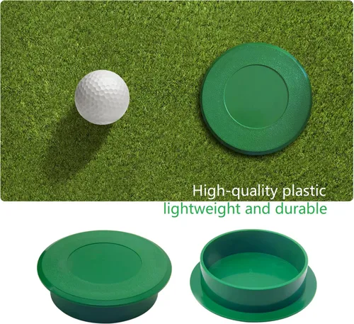 Vista 4 de Cubiertas de copa de golf con agujero de golf, dimensiones universales para entrenamiento de práctica, cumple con los estándares de USGA y PGA