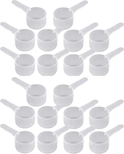 Vista 4 de Cuchara de envasado de medición de plástico de 1.0 fl oz (= 6 cucharaditas/= 29.6 cc/ = 2 cucharadas/1 fl oz), mango mediano - para medir