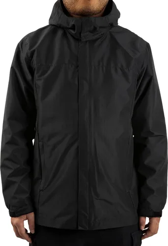 Vista 4 de Chaqueta impermeable ligera para hombre con capucha para exteriores, para senderismo, viajes