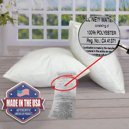 Vista 5 de MSD Relleno de almohada 24X24 hipoalergénico cuadrado forma de funda relleno estándar blanco de poliéster decorativo euro rellenos de almohadas