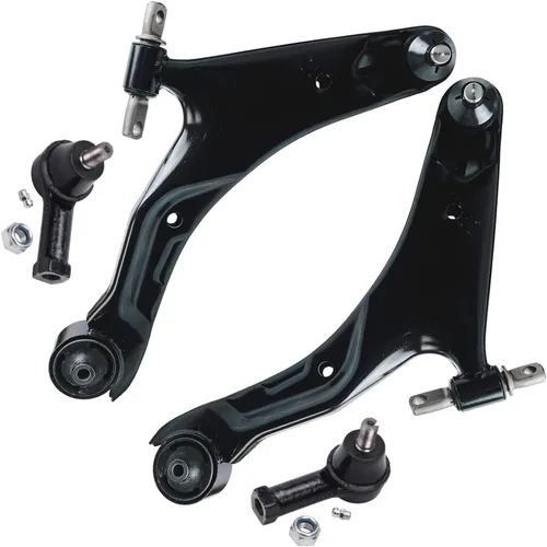 Vista 90 de Detroit Axle - Ejes de eje delantero izquierdo derecho CV + brazos de control delanteros inferiores de repuesto para Ford Focus 2000-2004 - Juego