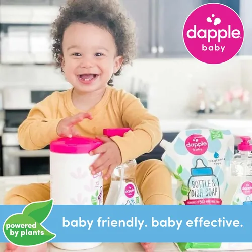 Vista 7 de Kit de Limpieza para Sacaleches Dapple, 3 Cepillos de Limpieza para Biberones, Hipoalergénico y a Base de Plantas, Elimina los Residuos de Leche, No