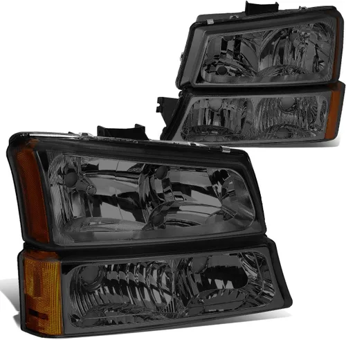 Vista 7 de DNA Motoring HL-OH-CS03-4P-BK-CL1 juego de faros delanteros para lado del chofer y acompañante