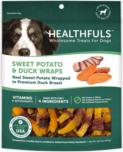 Vista 11 de Healthfuls Golosinas envueltas en pollo para perros, 16 onzas